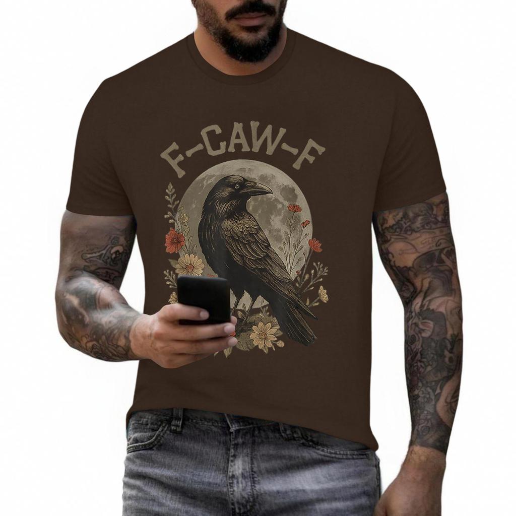 Funny F Caw F Chicken Rooster Cawing F-Caw-F Saying Pun T-Shirt