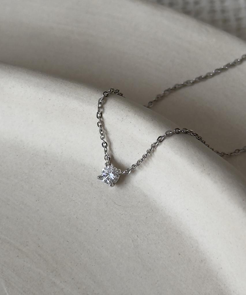 Faye 14K Dia Necklace