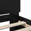 in black oak finish 80 x 200 cm made of wood based material