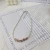 Elegante Perlenkette Einzigartiger Muschelperlen-Choker Schlüsselbein-Kette für Damen Modeschmuck Geschenk Dopamin-Kette