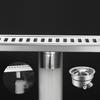 Rectangle Shape Floor Drain SUS304 Stainless Steel Shower Floor Drain Practical Shower Drain  Home