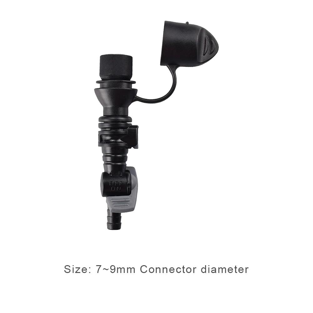 Silikon-Mundstück als Ersatz für 9-mm-Trinkblasenmündungen mit Staubschutzkappe, schwarz, Outdoor-Zubehör