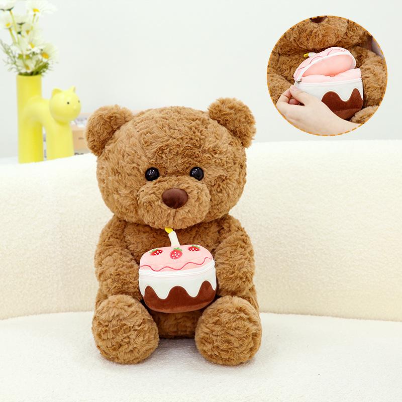 

Confession Bear Dolls Rose Bouquet Gift Box Teddy Bear Plush Toys Valentine s Day Boy and Girlfriend Gift 30cm