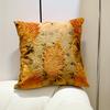 Double Sided Fall Maple Leaf Throw Pillow Cover Rustic Orange Botanical Print Decorative Cushion Case For Sofa Couch Home Decor