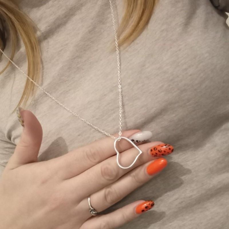 Simple Metal Style Sexy Hollow Love Peach Heart Shape, Long Sweater Chain Necklace Necklace Necklace