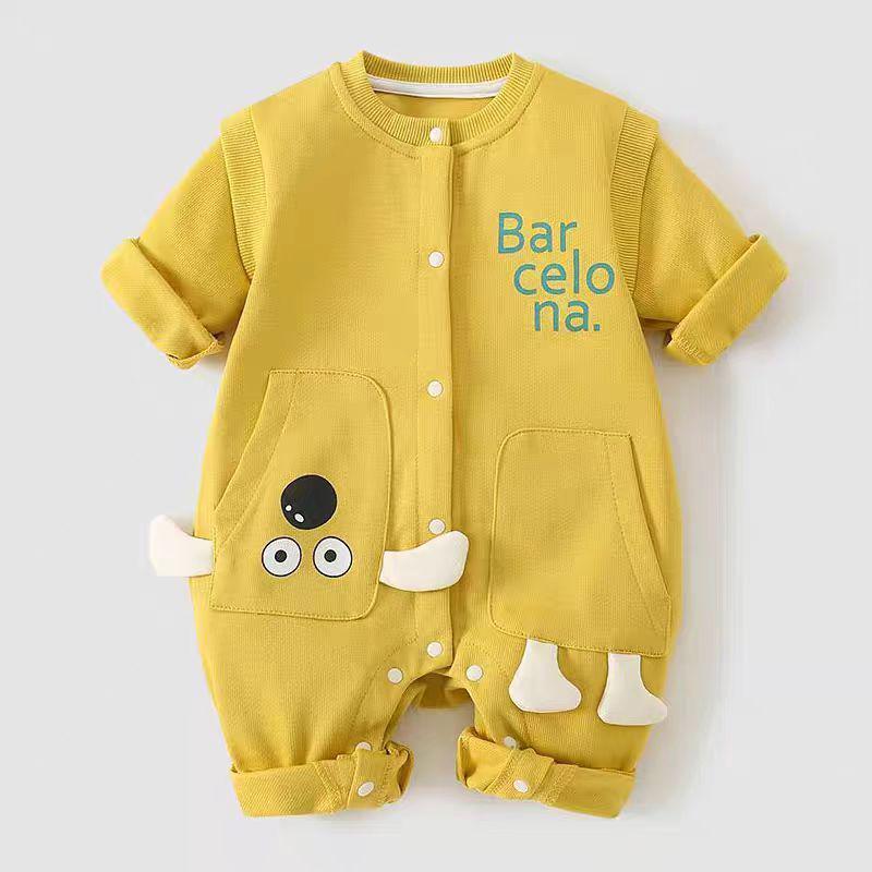 Adorable Autumn & Winter Baby Boy Zipper Jacket & Romper Set for Outings