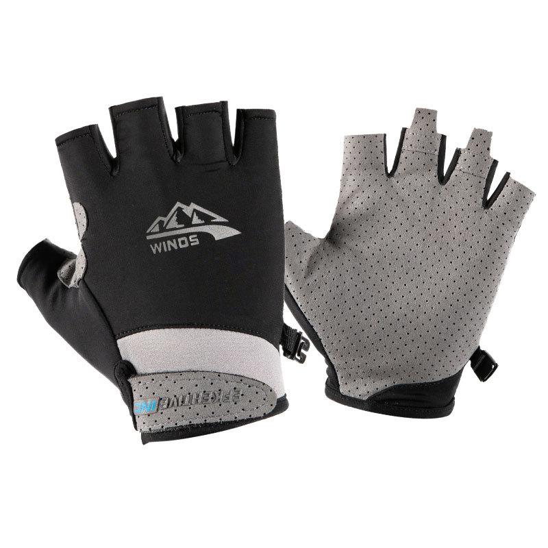 Summer Outdoor Sports Gloves Men's and Women's Ice Silk Light and Breathable Wear-resistant Non-slip Cycling Fitness Gloves
