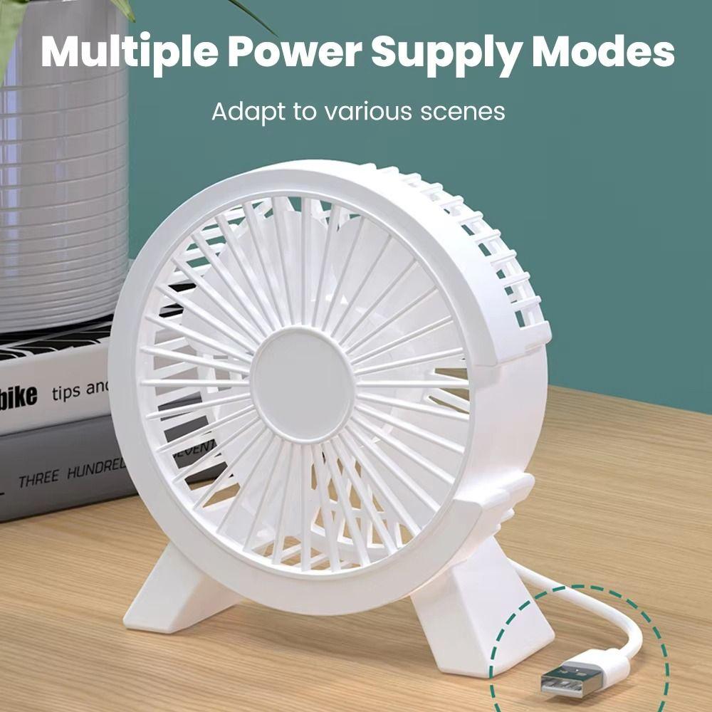 Quiet Motor USB Mini Fan Mini Size Quiet Cooling Fan Convenient Portable Desk Fan Office Use