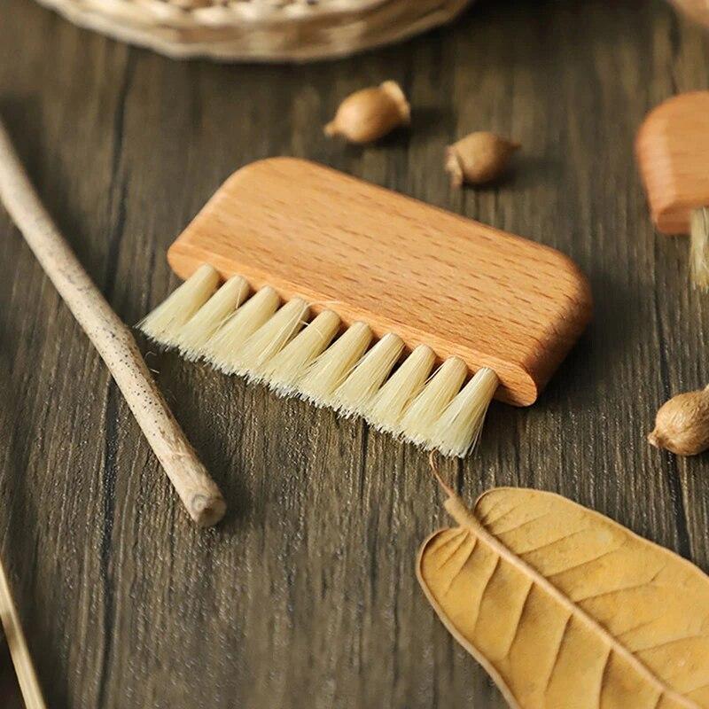 Bristle Nail Brush Wood Nail Brush Foot Dead Skin Grinding Scrubbing Tools Nail Art Accessories Cleaning Brush Manicure Supplies