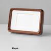 Contemporary Black Walnut Solid Wood Mortise & Tenon Photo Frame with Rounded Corners