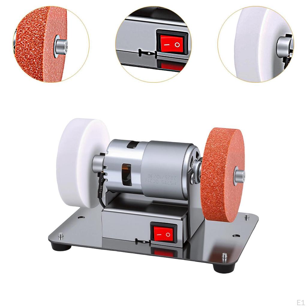 Mini Bench Grind Electric Benchtop Sander Handcraft Crafting DIY Grinding Tool