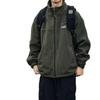 Men's Japanese Stand Collar Fleece Jacket - Double-Sided Warm Cardigan Hoodie for Autumn/Winter
