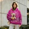 Unisex Athletic Hoodie with and Dog Pouch, Long Sleeve Pullover Sweatshirt