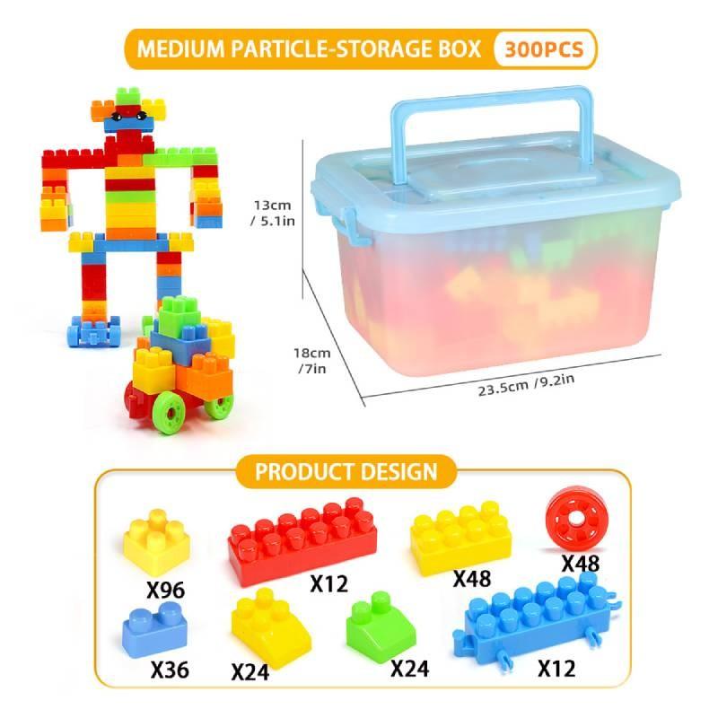 Building Large Plastic Blocks Kids – Diy Educational Set Early Learning Puzzle