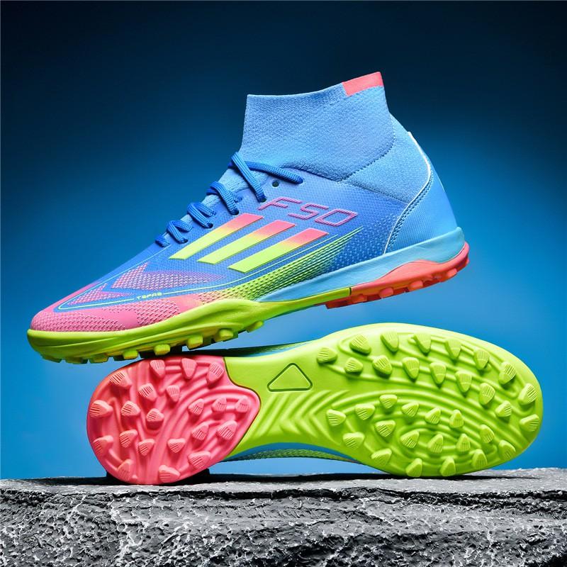 Herren Damen High Top Fußballschuhe Kunstrasen Hallentraining Fußballschuhe Größe 35-45