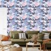 Rabbits wallpaper in various colors for living room and bedroom 50x1000