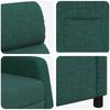 Recliner Armchair Dark Green Fabric