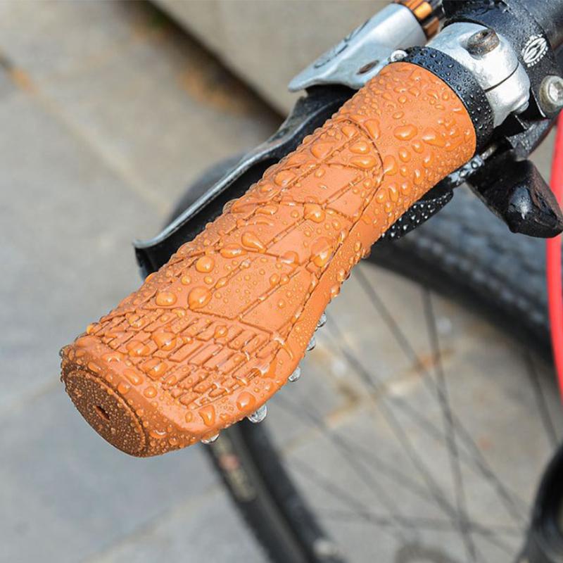 1 para uchwytów na kierownicę roweru górskiego antypoślizgowe wygodne blokowane uchwyty rowerowe miękkie gumowe uchwyty rowerowe MTB części rowerowe
