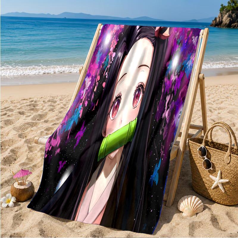 Kamado Dreams In The Night Sky Beach Towel Microfiber Beach Towel, Lightweight and Quick-Dry, for Summer Travel, Swimming Pool Fan Birthday Gift