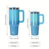 40oz Tumbler With Handle Straw 30oz Stainless Steel Thermal Water Bottle Double Wall Vacuum Insulated Cup Portable Car Mug Gifts