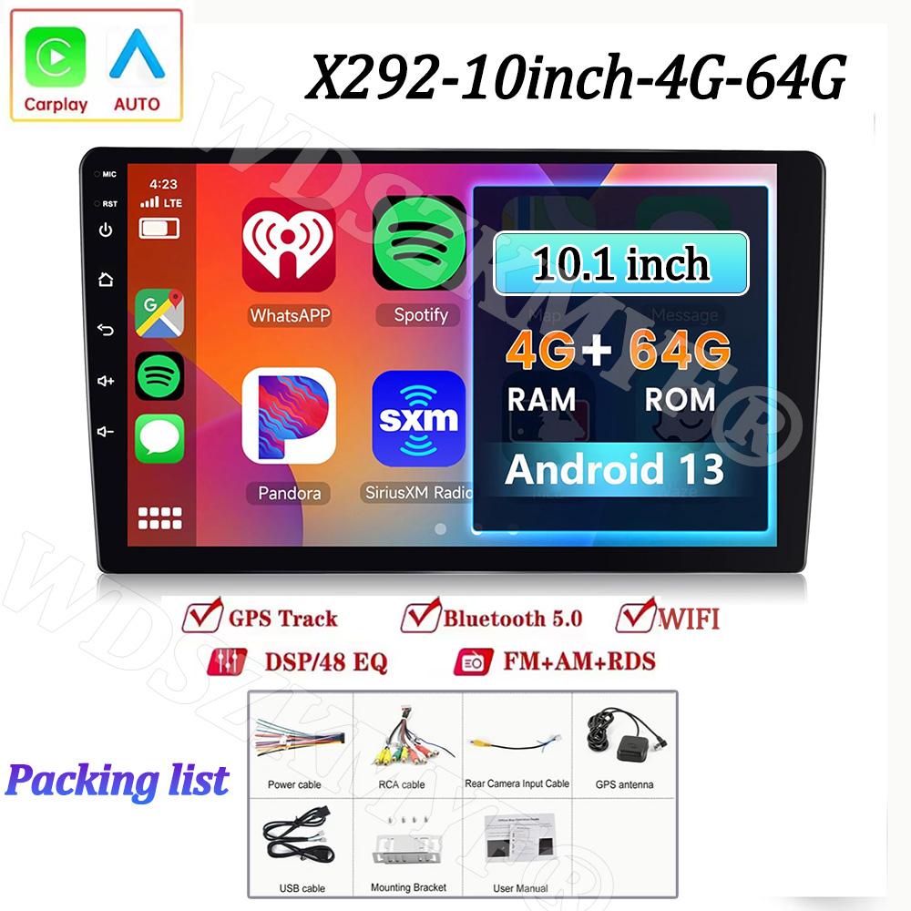 7"/9"/10" Universal 2Din Car Radio 4GB Android 13 Carplay Android Auto GPS BT Automotive Multimedia Car Intelligent Systems