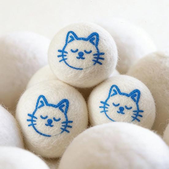 Wool Ball Cat Toy Soft Felt Cat Ball Interactive Enrichment Toy Quiet