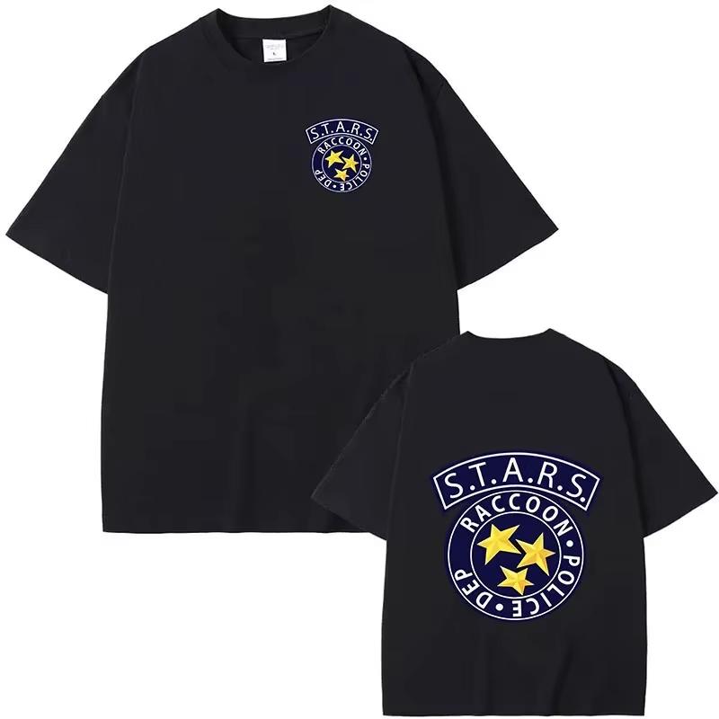 Print T-shirts Men Women Harajuku Y2k Vintage T-shirt Summer Cotton Couple Large Size T Shirt