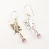 Morganite Gemstone 925 Sterling Silver Jewelry Handmade Dangle Earrings 2.17" EE-148-15