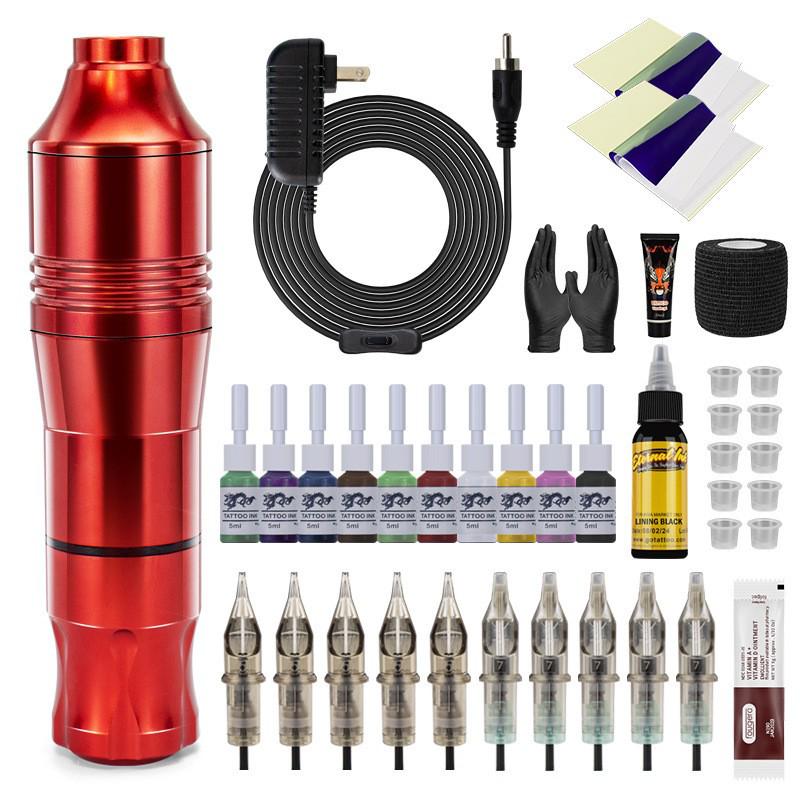 Kit Stilou Tatuaj Integrat pentru Contur și Umbre - Machiaj Permanent și Instrumente de Practică