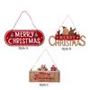 Merry Christmas Front Door Sign Party Supplies Favors Christmas Hanging Plaque for Wall New Year Farmhouse Indoor
