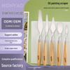 5-Piece Stainless Steel Art Palette Knife Set for Oil and Gouache Painting