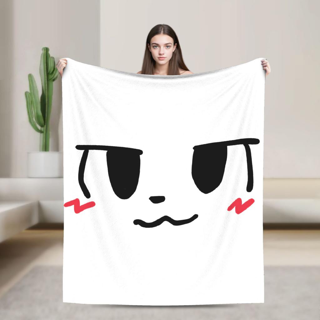 Boykisser Knitted Blankets Velvet Cat Super Warm Throw Blankets for Home Couch Bed Rug