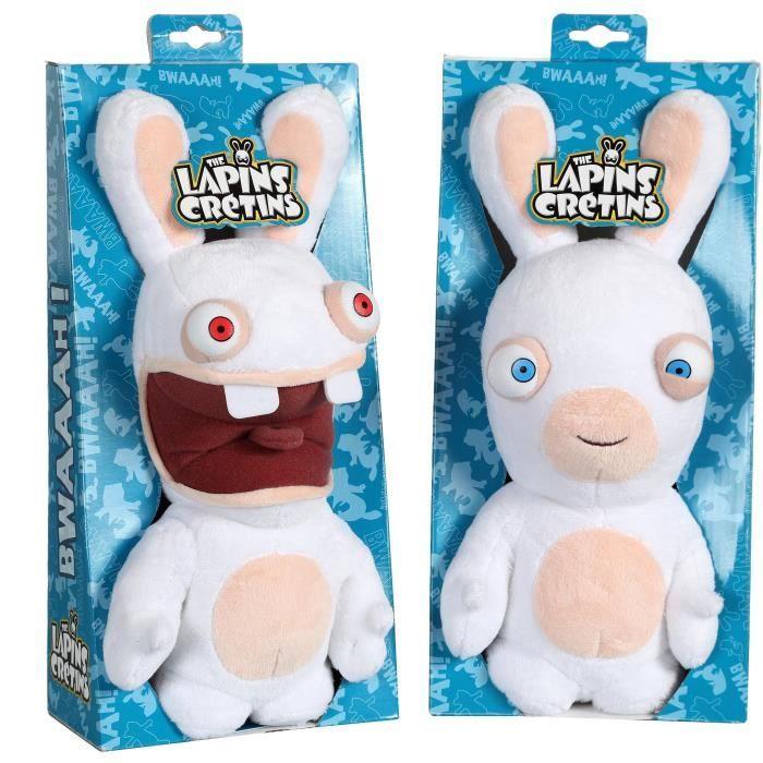 Gipsy Toys - Lapins Crétins Sonores - Mund geschlossen - 28 cm - Weiß