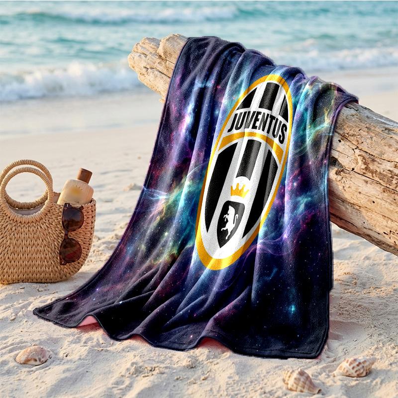 Juventus FC Druck Mikrofaser Strandtuch Schnelltrocknend Saugfähig Großes Handtuch für Strand Schwimmen Reisen