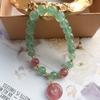 Retro Pendant Bracelet Women'S Green Strawberry Crystal Bracelet. Bangles Women Fashion Jewelry Accessories Gift