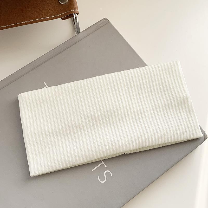 Festes, breites, seitlich gestricktes Stirnband für Damen, Sport, Freizeit, elastische Haarbänder