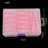 5.5" Small Square 14-Compartment Detachable Transparent Pill & Jewelry Storage Box for Craft & Diamond Painting (185g)