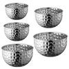 Heavy Duty 304 Nonrust Steel Hammered Salad Tray Serving Bowl Suitable For Family Gatherings And Outdoor Picnics