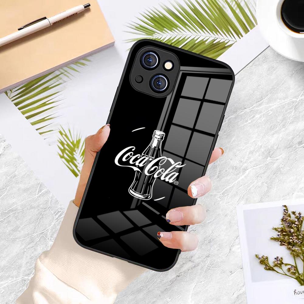 Custodia per Telefono A-coca-ES C-colaES Drink Per IPhone 17 Pro Max 16 15 14 Pro Max 13 11 X Xs Xr 8 7Plus Copertura in Vetro