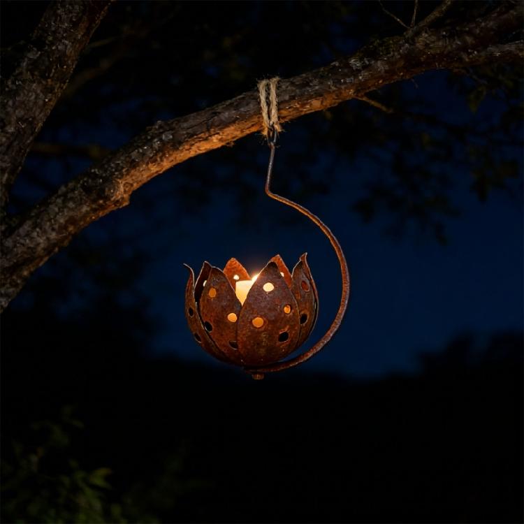 Flower Candle Stake Home Decoration Lamp Room Camping Light For Exterior Interior Home Outdoor Decoration