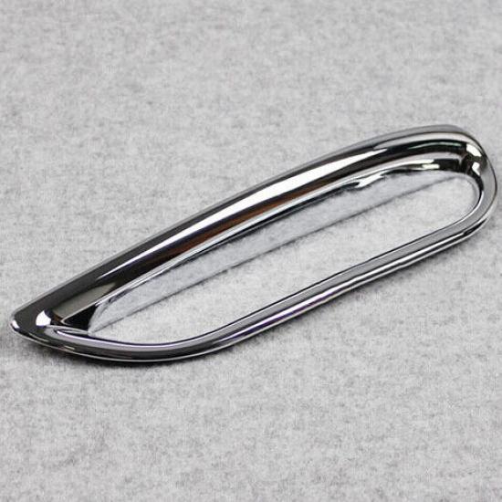 1Pair ABS Chrome Rear Fog Light Lamp Cover Trim For Nissan Qashqai J11 2014-2016