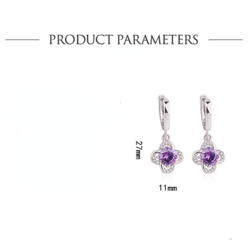 SACE GEMS Classic Copper Alloy Zircon Earrings for Women Wedding Party Gifts