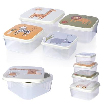4x Food Containers for Child Children Breakfast Lunchbox Breakfast Box