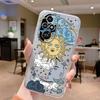 Für Honor 200 Pro Handyhülle Mode Blume Transparente Rückseite Für Honor 200Pro Weiches TPU Silikon Anti-Drop Bumper Fundas
