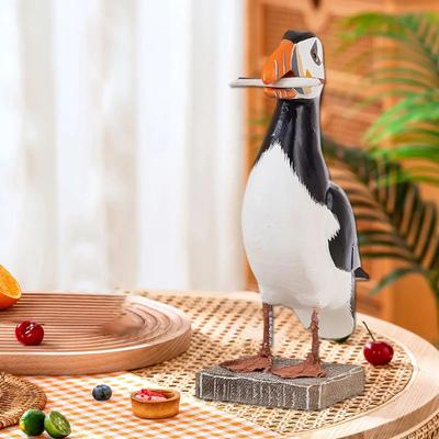 Parrot Statue Decor Bird Figurine Display Animal Sculpture Desktop Ornament for Restaurant Shelf Party Dorm Housewarming Gift