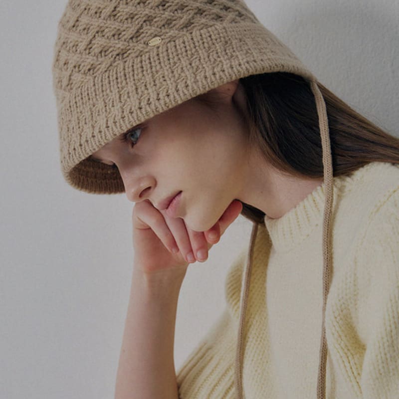 Marchen Miu Wool Bonnet Hat_4colot