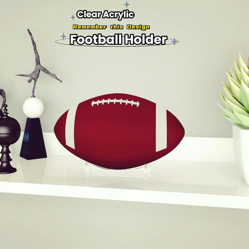 1/2Pcs Acrylic Ball Display Stands Rugby Football Basketball Volleyball Soccer Storage Holder Desktop Souvenir Collection Holder