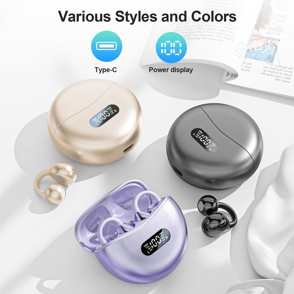 Language Translation Earbuds, 3-in-1 AI Real Time Translator Earbuds,Compatible with iOS & Android, Ideal for Travel, Work & Study-Black