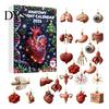 Christmas Tree Pendant 2026 Anatomy Advent Calendar, 24-Day Body Organ Ornament Set, Human Anatomical Calendar for Kids Hanging Decor Tree,