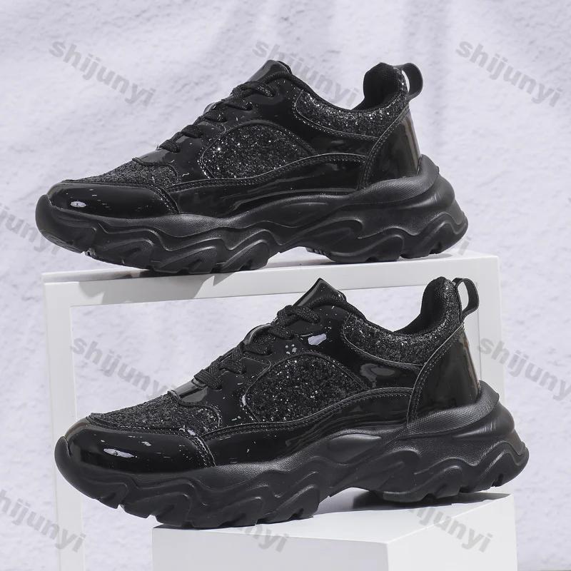 Women's Casual Sneakers Comfortable Anti Slip Sports Shoes Woman Breathable Soft Sole Platform Sneakers Plus Size 42